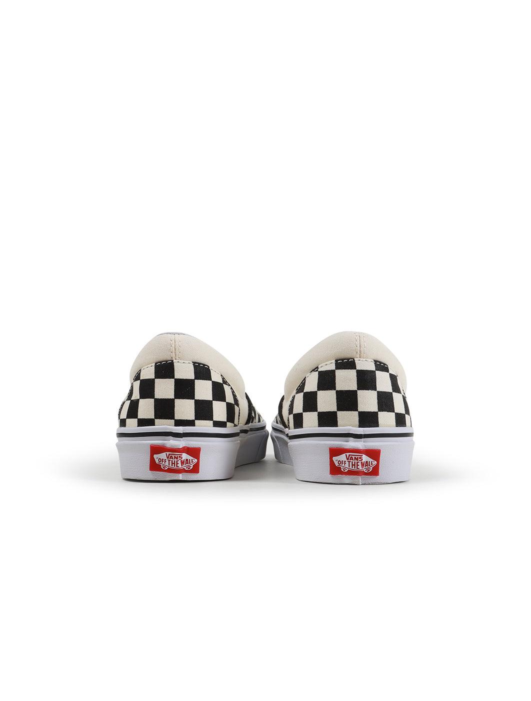 Vans Mens Classic Slip On - White Checkered