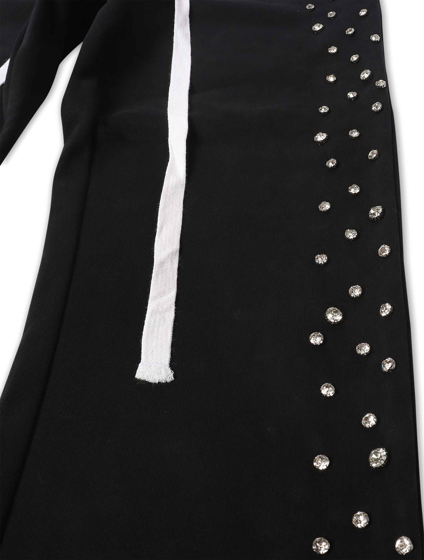 Embellish Ice Lounge Rhinestone Sweatpants - Black