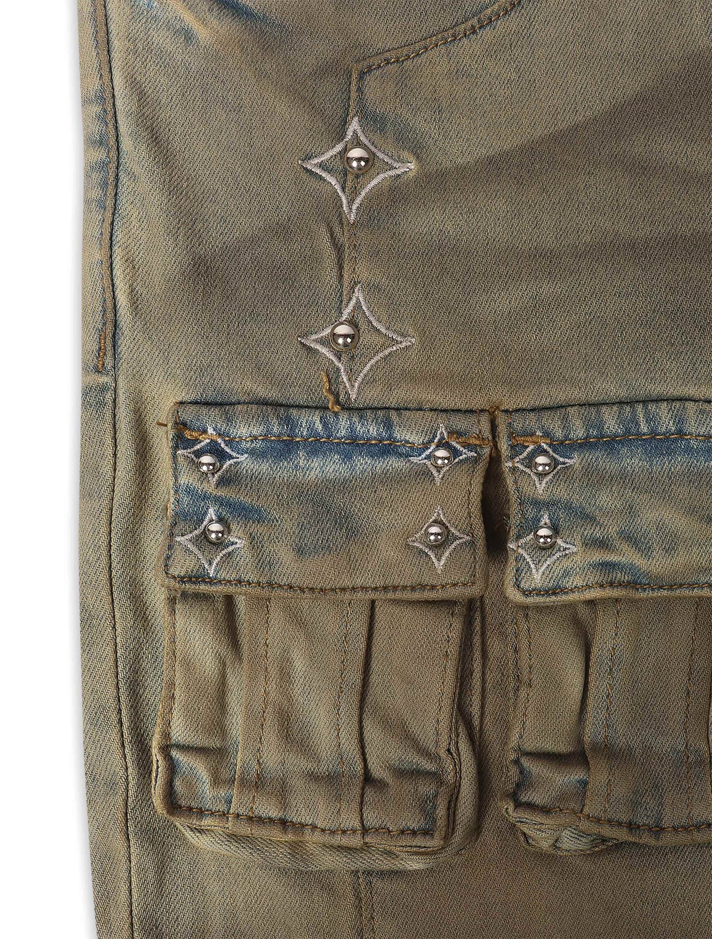 Embellish Canus Cargo Denim - Sand Wash