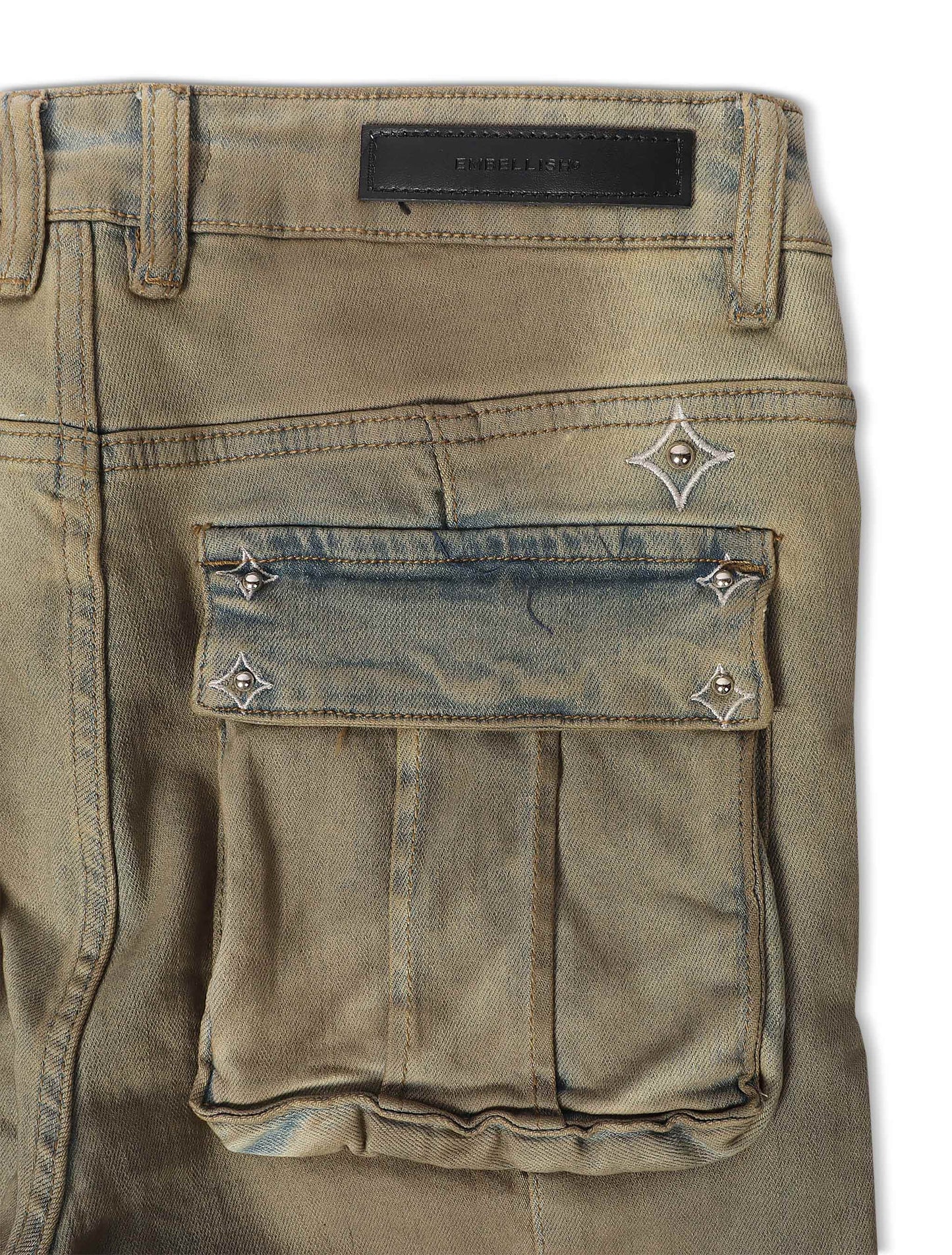 Embellish Canus Cargo Denim - Sand Wash