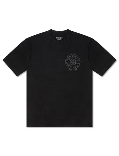 Money Dept. Vintage Old English Tee - Black/Black