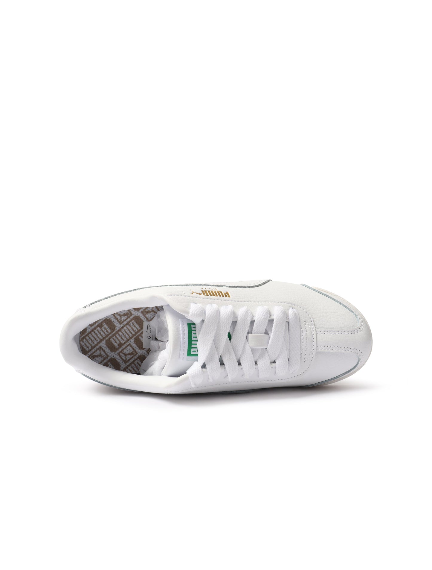 Puma Big Kids Roma Basic - White/Gold