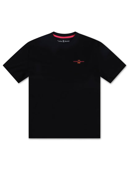 Psycho Wasterlo Back Graphic Tee - Navy