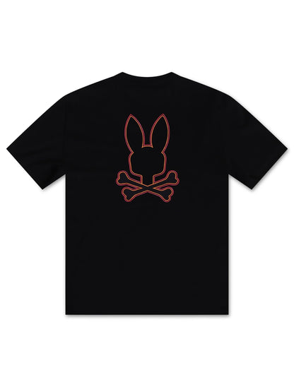 Psycho Wasterlo Back Graphic Tee - Navy