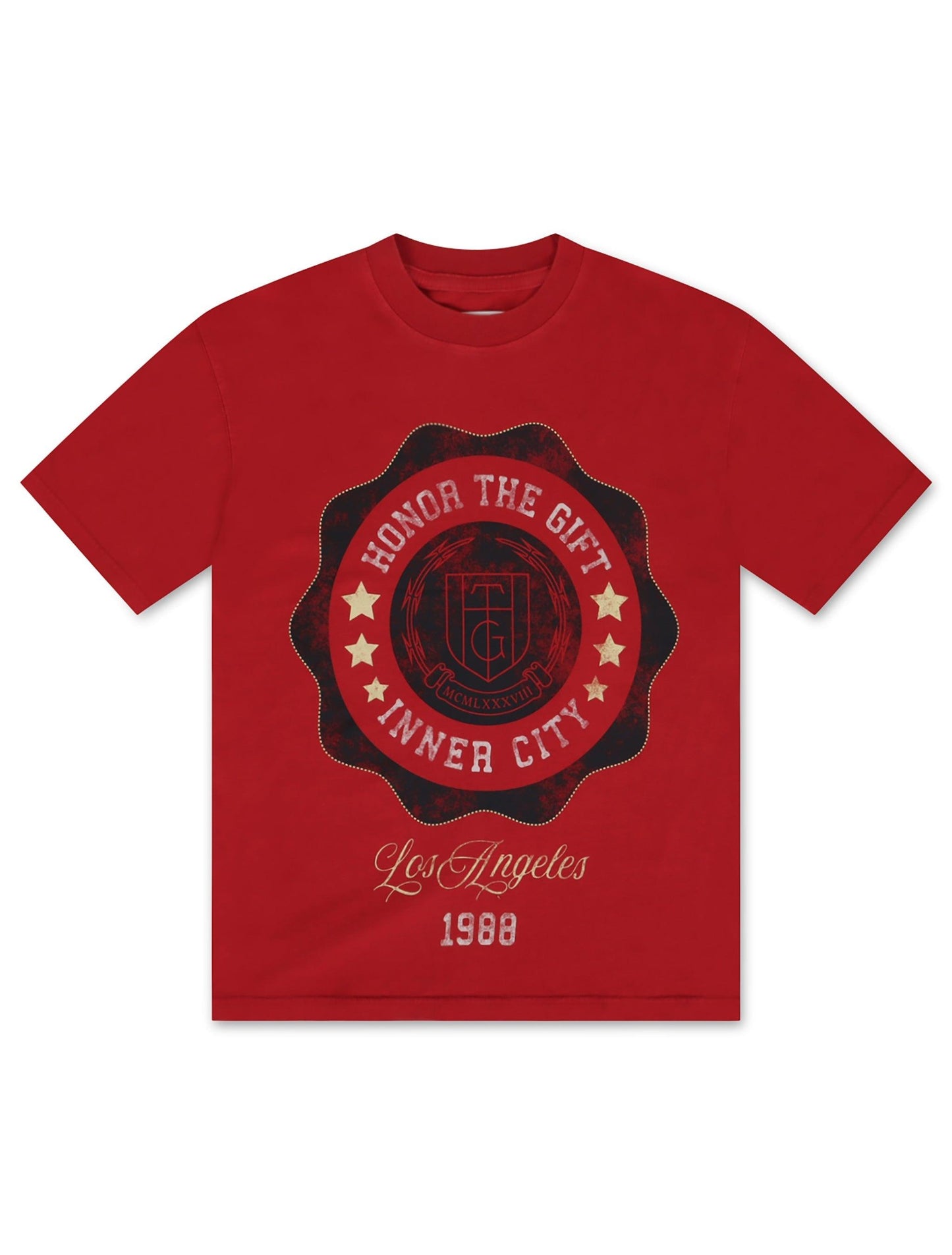 Honor The Gift Seal Logo Tee - Brick