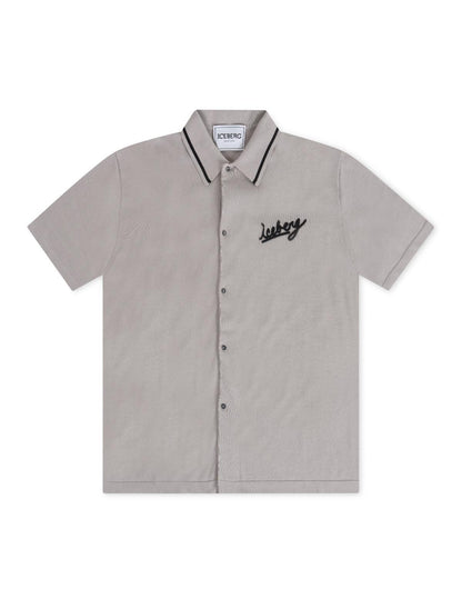 Iceberg Knitted Polo Shirt - Beige