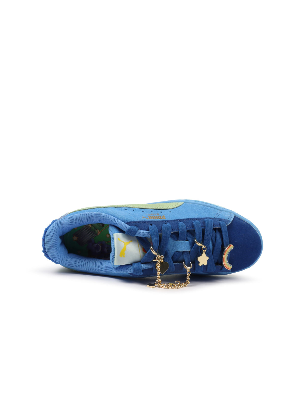 Puma Womens Basket Grumpy Grouchy - Blue/Green