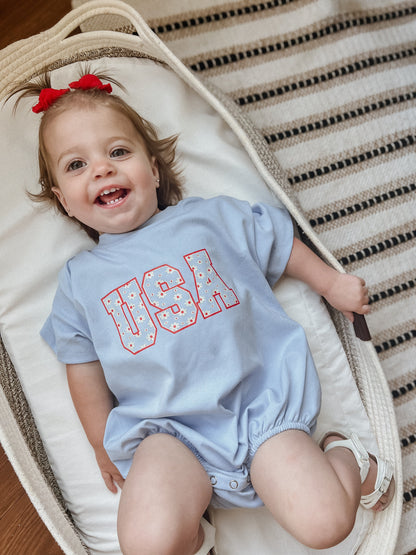 USA Daisy Oversized T-Shirt Romper