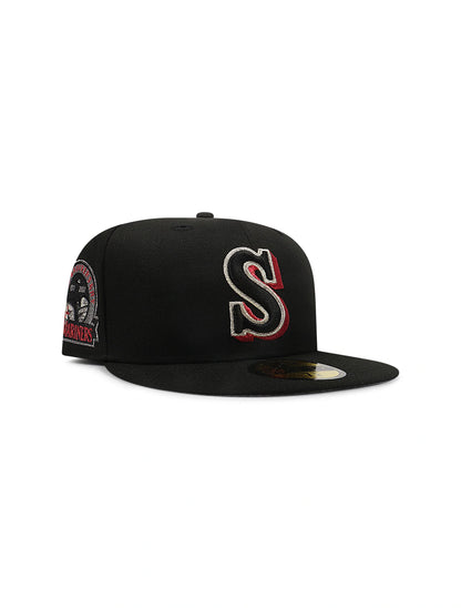 New Era 5950 Seattle Mariners 30th Anniversary Hat - Black/Red