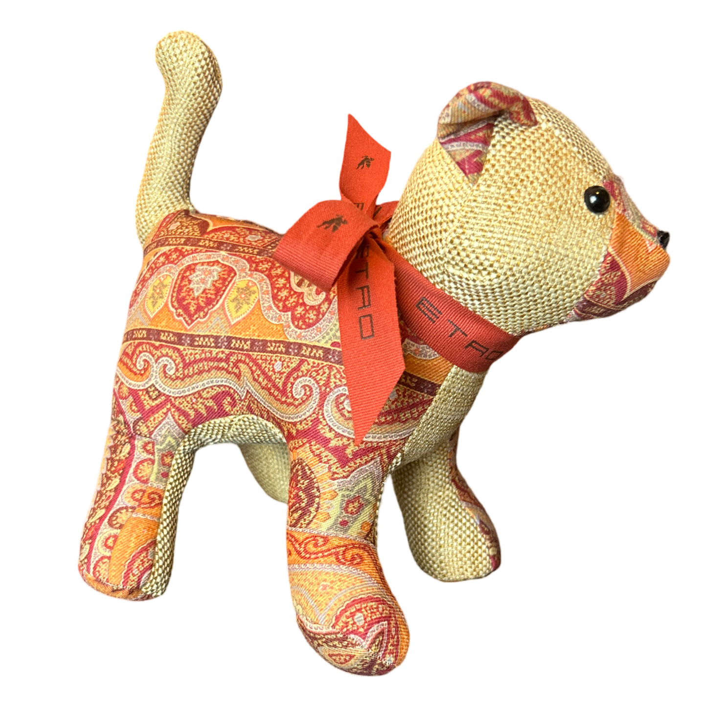 Paisley Vintage Silk Scarf Charming Kitten