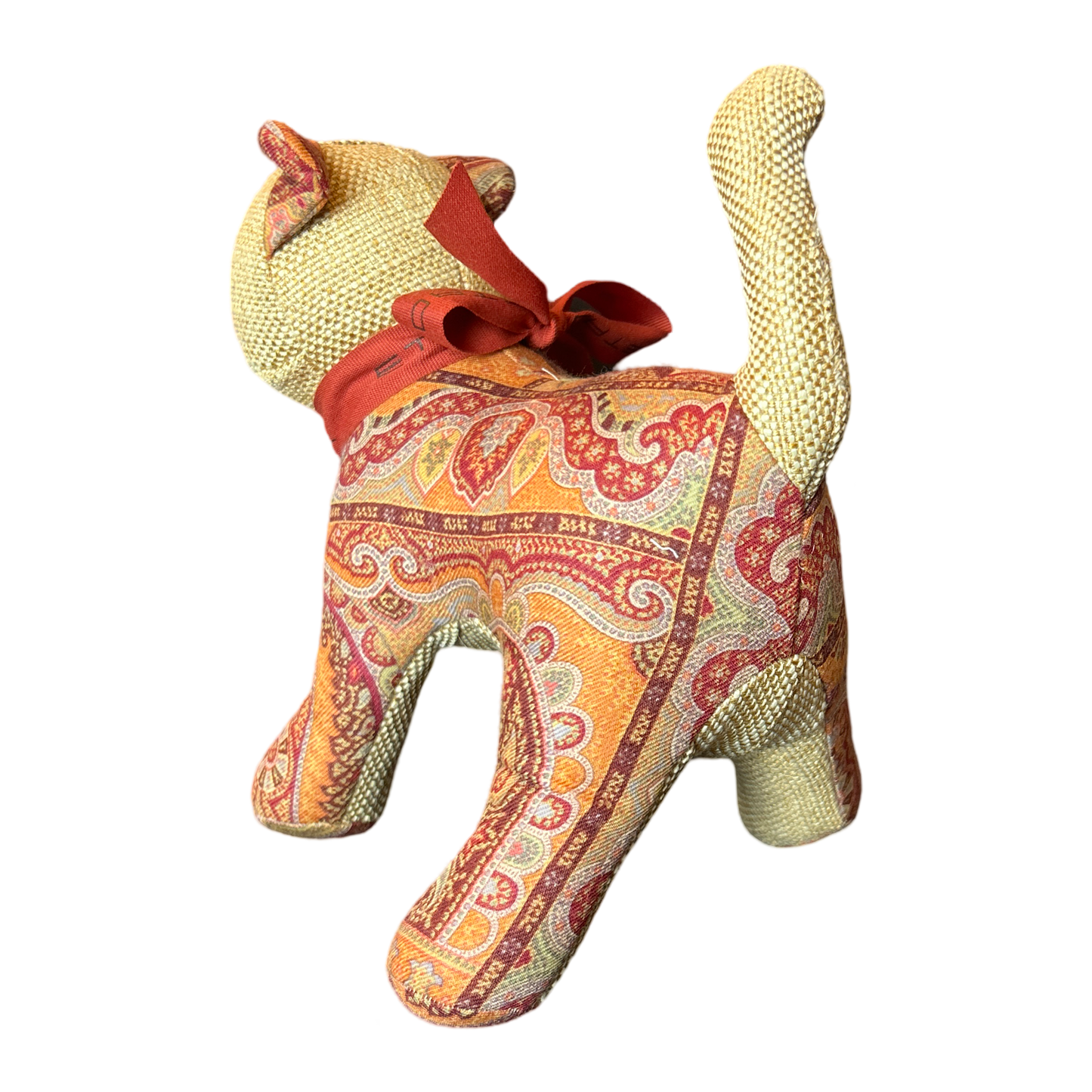 Paisley Vintage Silk Scarf Charming Kitten