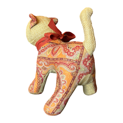 Paisley Vintage Silk Scarf Charming Kitten