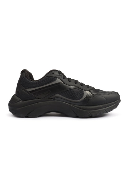 Hugo Boss Mens Trainers Leather Mesh - Black