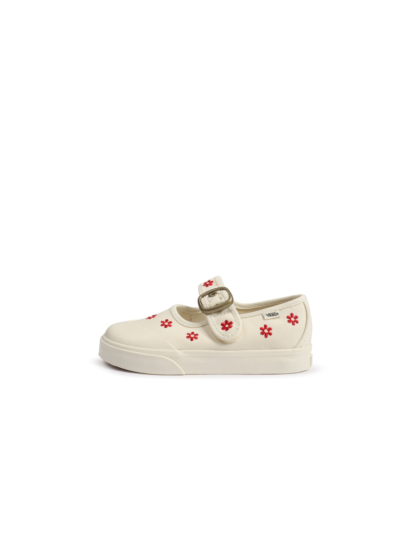 Vans (TD) Mary Jane Floral - White/Red