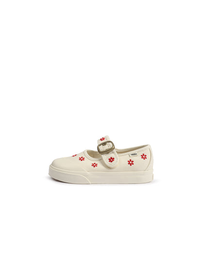 Vans (TD) Mary Jane Floral - White/Red