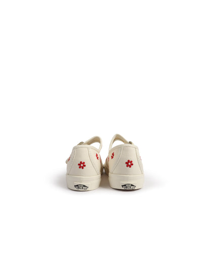 Vans (TD) Mary Jane Floral - White/Red