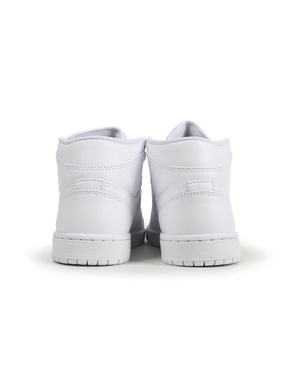 Air Jordan Mens 1 Mid - Triple White