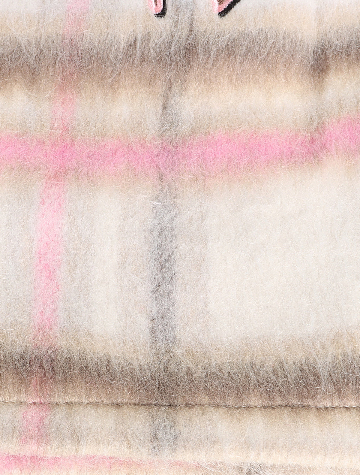 Sugarhill Tudor Mohair Shorts - Pink Plaid
