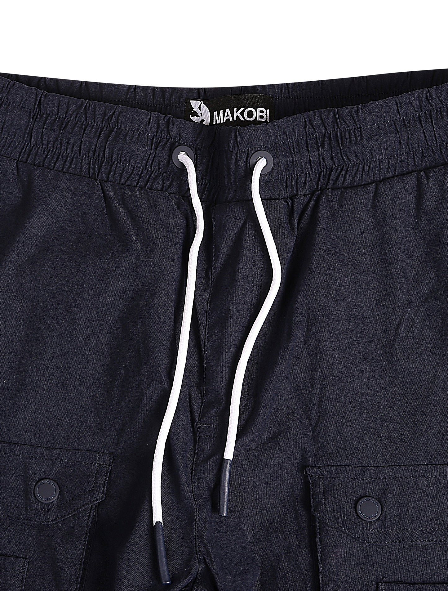 Makobi Colton Nylon Cargo Pants - Navy