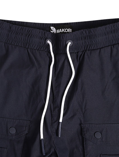 Makobi Colton Nylon Cargo Pants - Navy