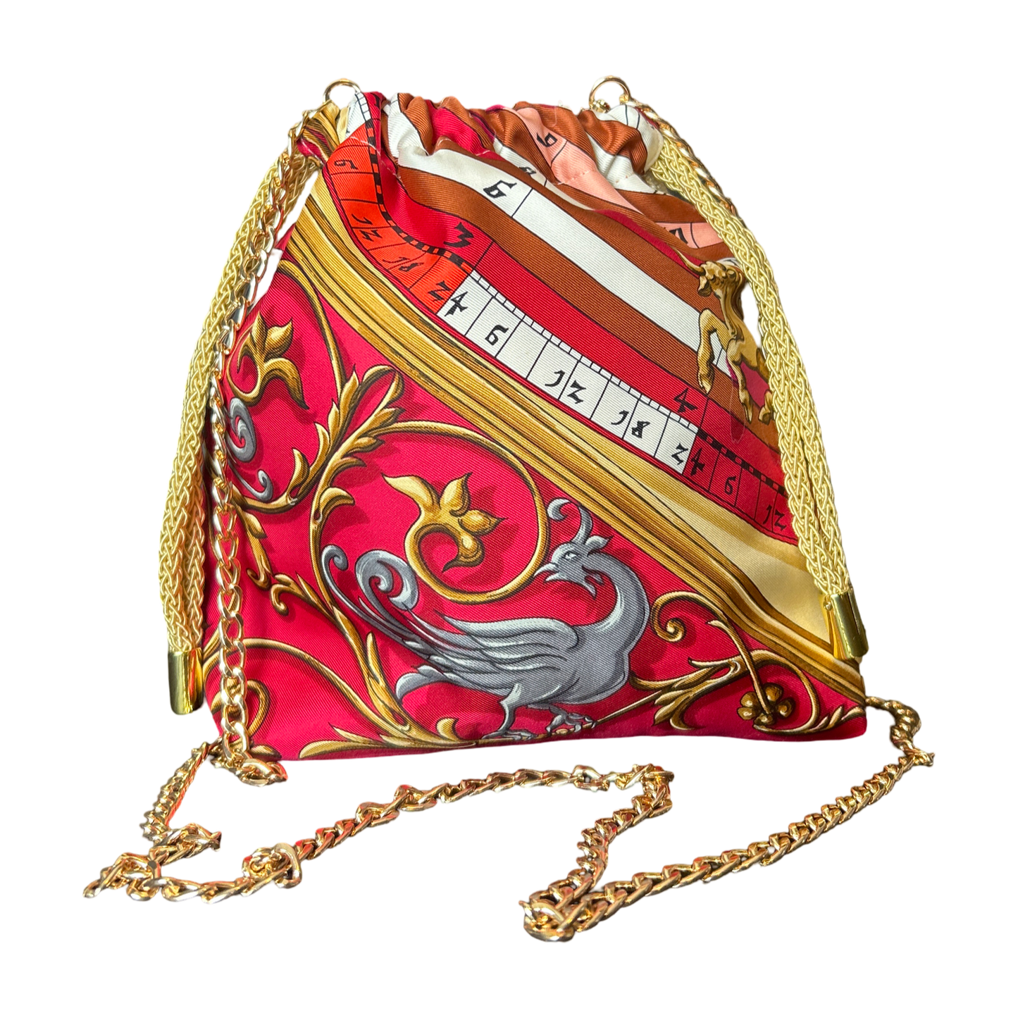 Astrologie Vintage Scarf Drawstring Crossbody Bag