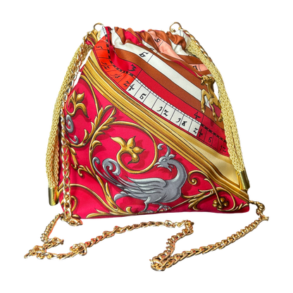 Astrologie Vintage Scarf Drawstring Crossbody Bag