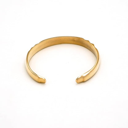 Signet-Style Brass Cuff Bracelet | Imara