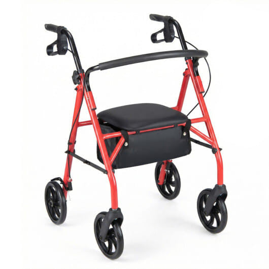 Rollator Walker with Seat and Height Adjustable Handles-Purple-7