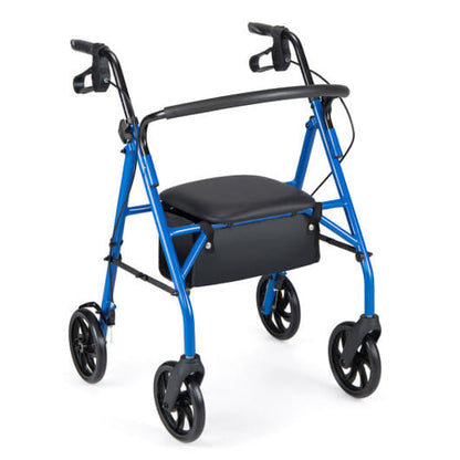 Rollator Walker with Seat and Height Adjustable Handles-Purple-12