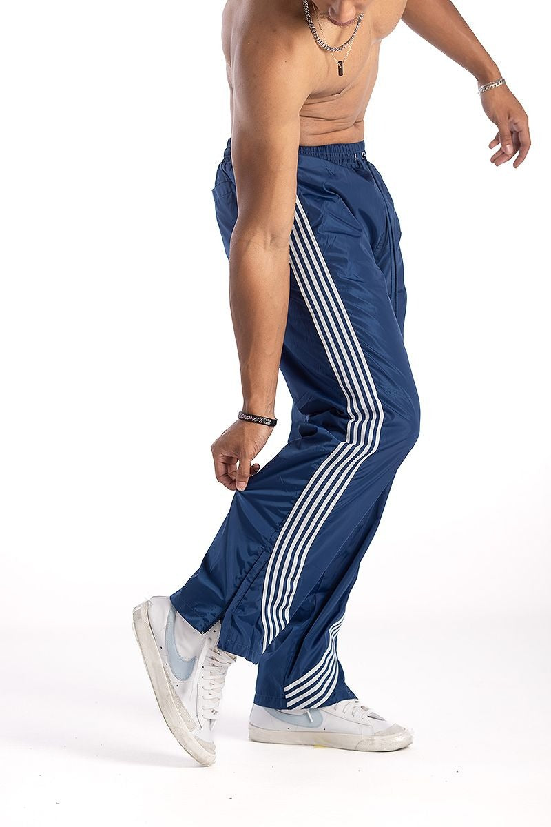 Kindred Nylon Sriped Pants - Navy