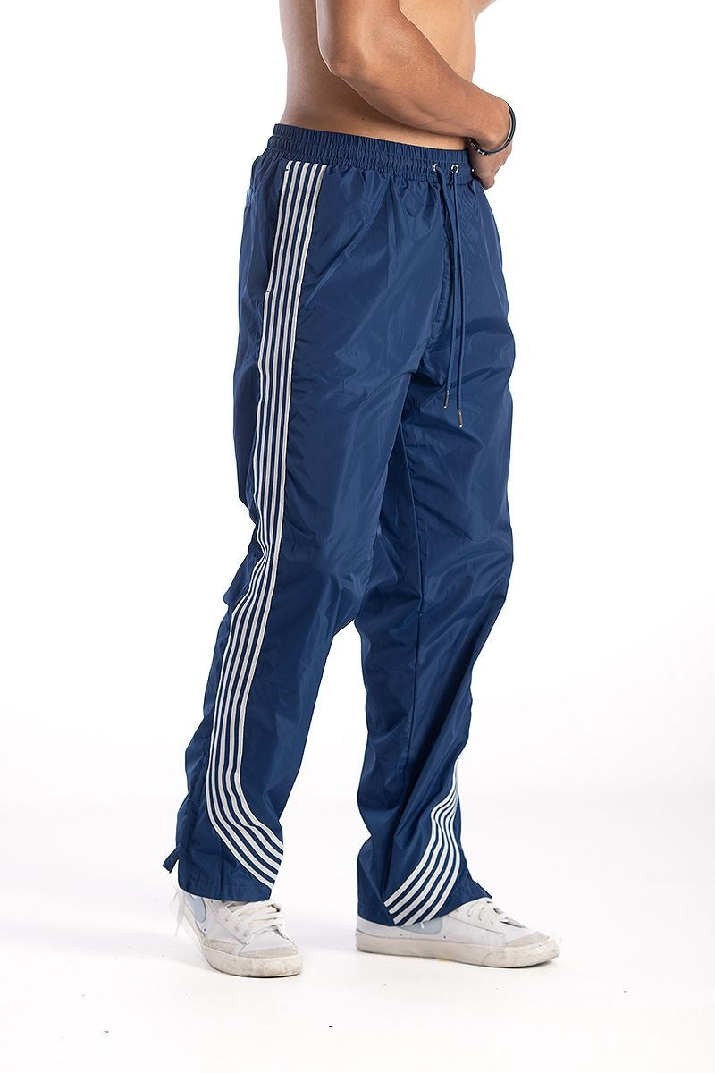 Kindred Nylon Sriped Pants - Navy