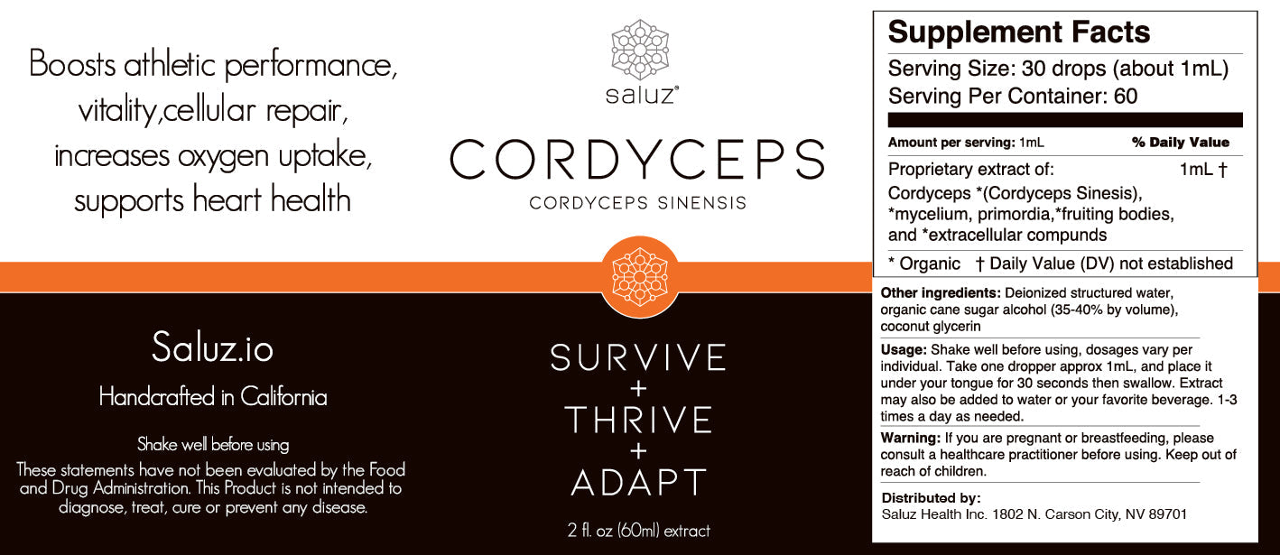Cordyceps (Energy) Mushroom Tincture 2 oz.-1