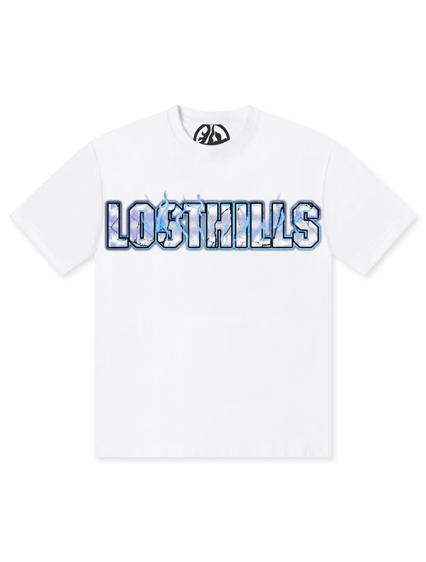 Losthills Inverted Logo Tee - White
