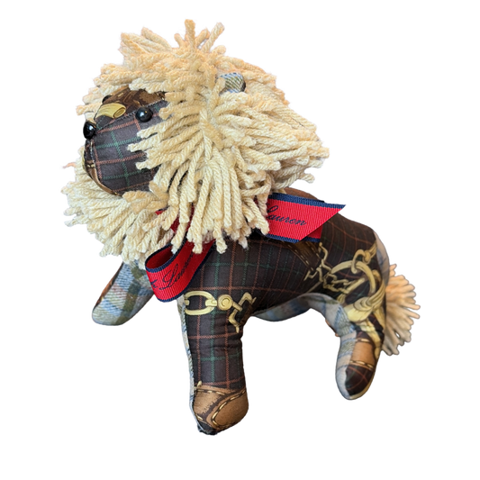 Tartan Vintage Silk Scarf Courageous Lion