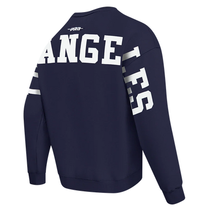 Pro Standard LA Dodgers Wingspan Drop Shoulder Crewneck - Midnight Navy