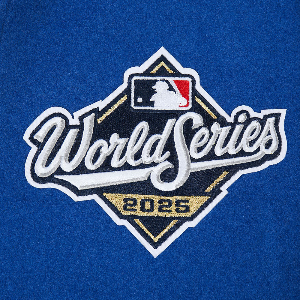 Pro Standard LA Dodgers World Series Wool Varsity Jacket - Royal Blue