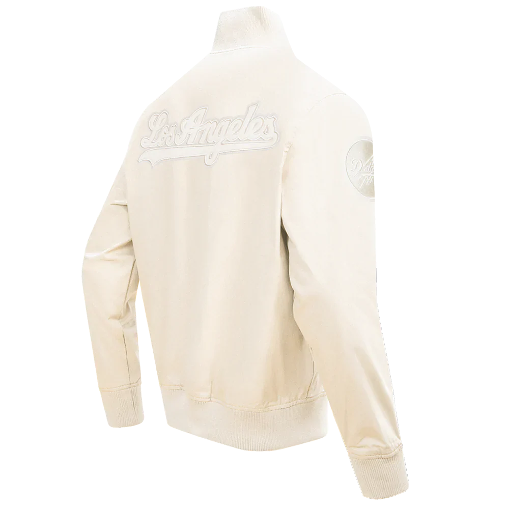 Pro Standard Los Angeles Dodgers Neutral Twill Jacket - Eggshell