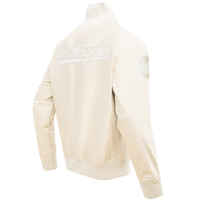 Pro Standard Los Angeles Dodgers Neutral Twill Jacket - Eggshell