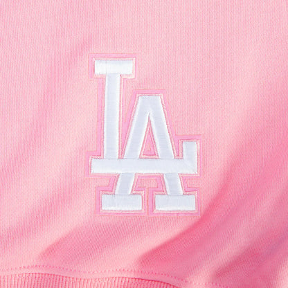 Pro Standard Womens LA Dodgers Cropped Wingspan Crewneck - Pink
