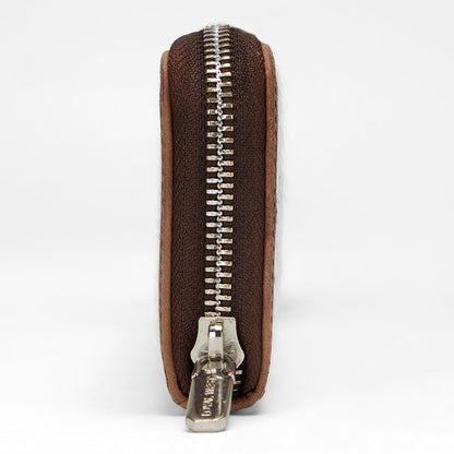 Loyal West RANCH ROAD JEWELERY CASE IN BROWN & WHITE COWHIDE