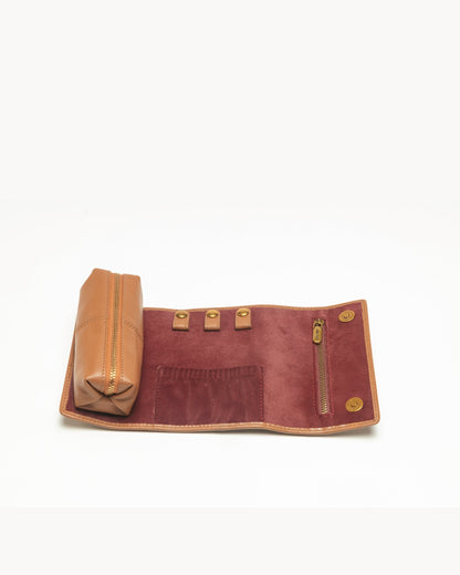 Loyal West Canyon Jewellery Case Handtooled Leather - Whiskey & Water