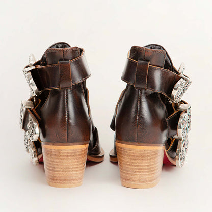 Loyal West Rodeo Ankle Bootie In Calfskin