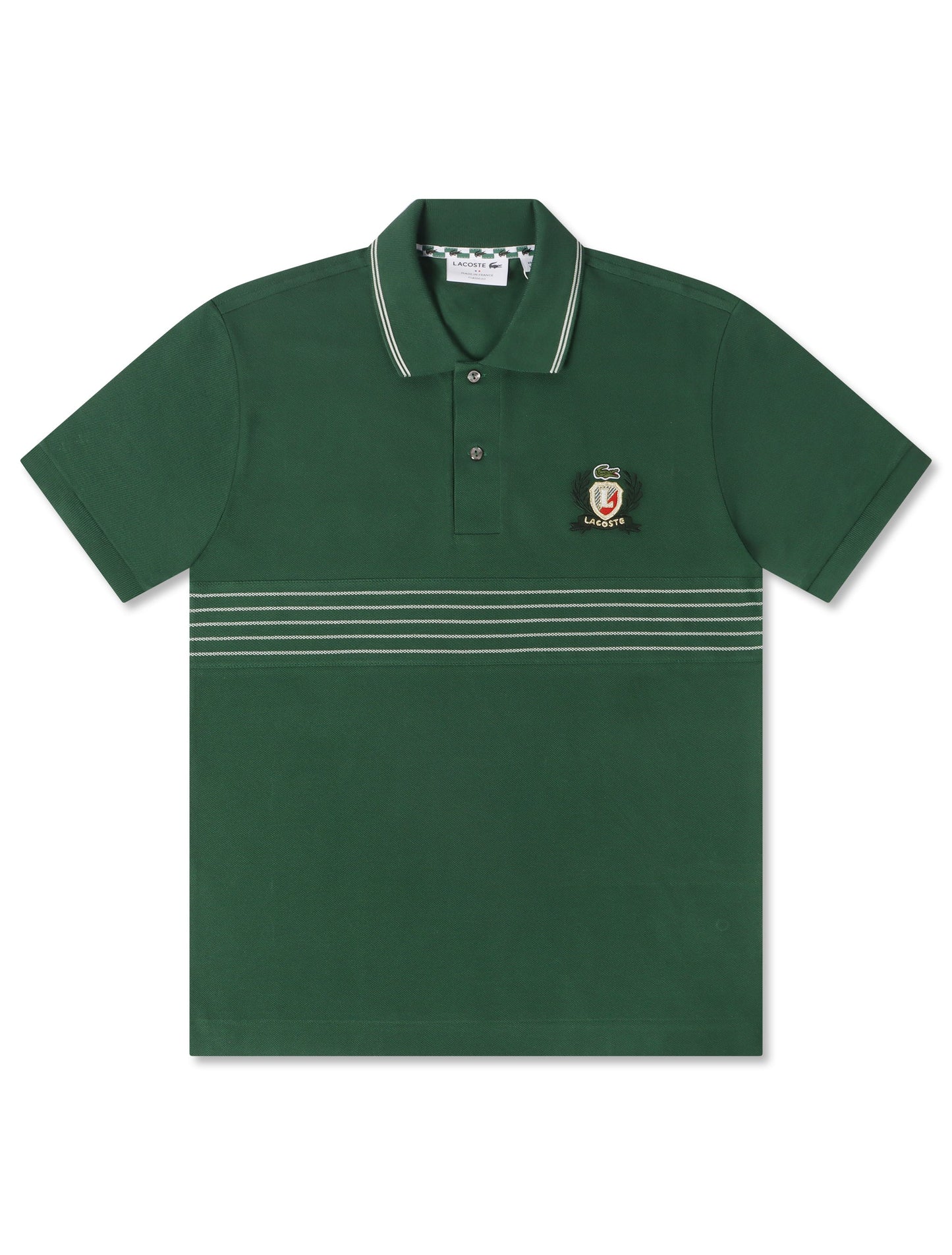 Lacoste Classic Fit Embroidered Shield Polo - Green