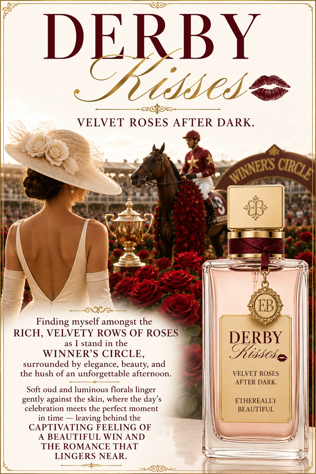 Derby Kisses — Velvet Roses After Dark