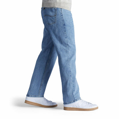 Lee Men's Relaxed Fit Straight Leg Jean, Worn Light, 31W x 29L
