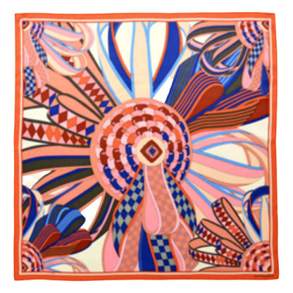 Flots du Cheval Silk Scarf Pillow Cover 28"
