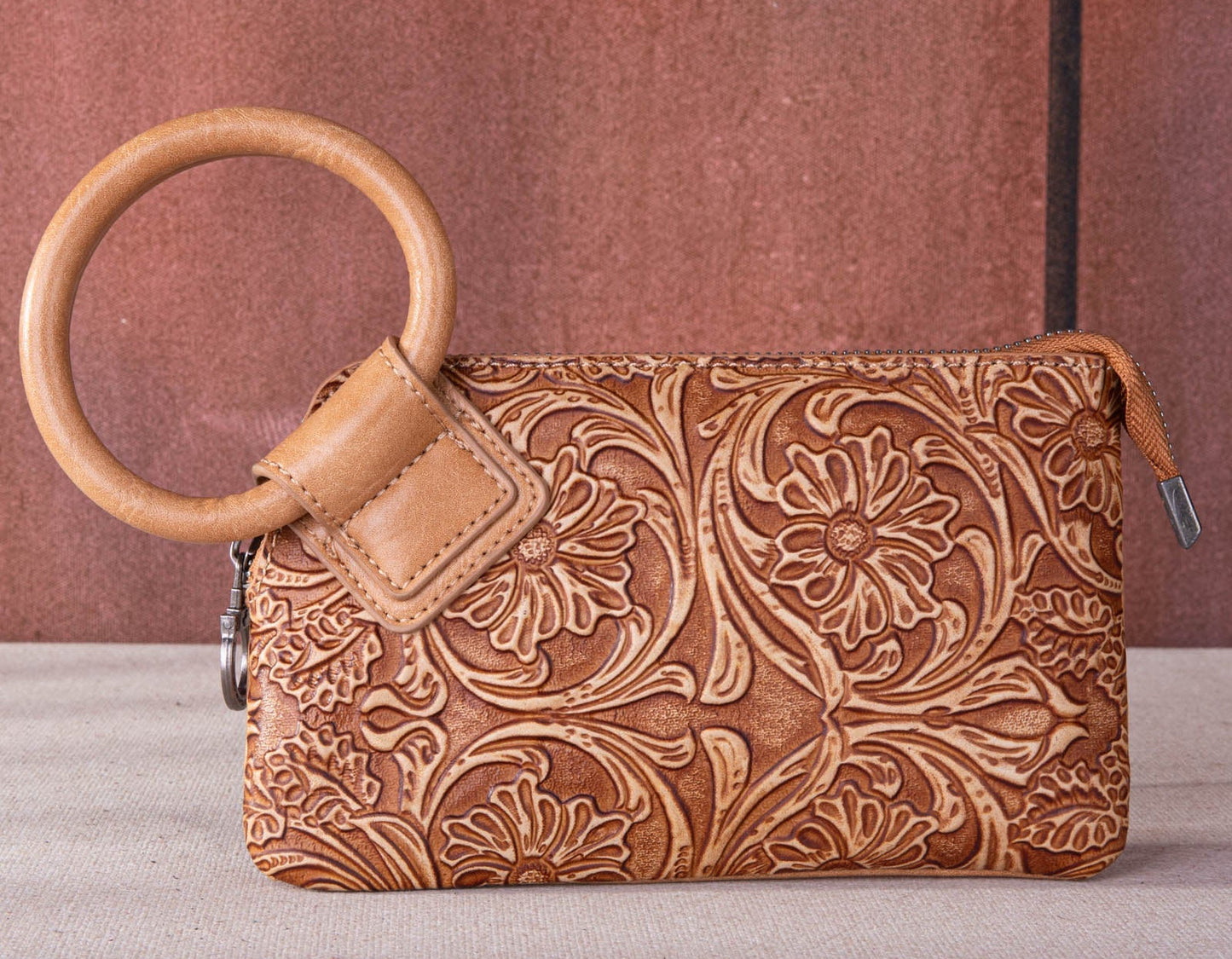 Montana West Floral Tooled Ring Handle Wristlet Clutch – Western Rodeo Night Out Purse