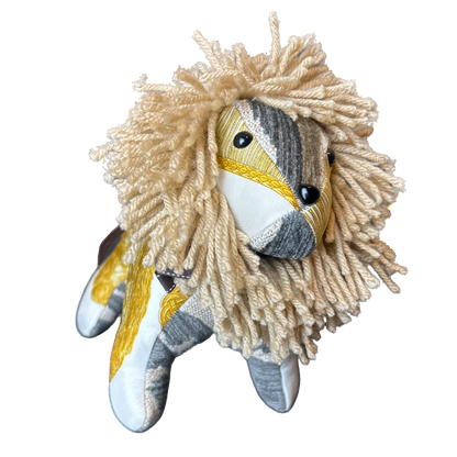 Poste et Cavalerie Vintage Silk Scarf Courageous Lion