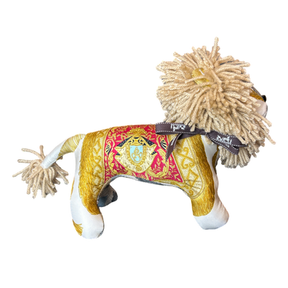 Poste et Cavalerie Vintage Silk Scarf Courageous Lion