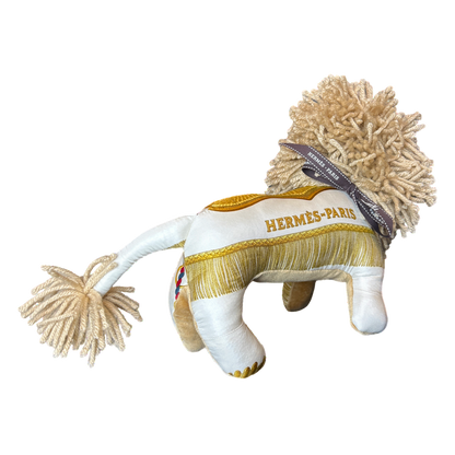 Poste et Cavalerie Vintage Silk Scarf Courageous Lion